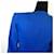 Yves Saint Laurent Jupe tailleur bleue YSL en coton piqué  - vue 7