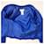 Yves Saint Laurent Jupe tailleur bleue YSL en coton piqué  - vue 8