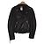 Zara Perfecto Lederjacke Schwarz
