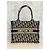 Christian Dior Book Tote Small Bianco Blu Cotone - vista 4