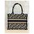 Christian Dior Book Tote Small Bianco Blu Cotone - vista 7