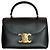 Céline Teen Nino Tasche Schwarz Grained Kalbsleder