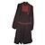 Vestido largo de lienzo de lana marrón Antik Batik Castaño