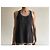 Autre Marque Top de seda marrón oscuro con detalles grises CFOC - Talla S - vista 3