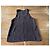 Autre Marque Top de seda marrón oscuro con detalles grises CFOC - Talla S - vista 4