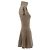 Magda Butrym Beige Kurzkleid aus Kaschmir mit Rollkragen - Ansicht 3