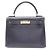 Borsa Hermès Kelly 28 Blu Blu navy