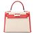 Borsa Hermès Kelly 28 Rosso Beige Crudo