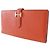 Cartera Soufflet Bearn en Epsom naranja de Hermès - vista 3