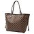Louis Vuitton Borsa Neverfull MM Damier Ebene Marrone - vista 2