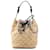 Borsa a secchiello Chanel Beige CC in scamosciato Wild Stitch
