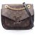 Borsa a Spalla Passy Louis Vuitton Marrone Nero Monogramma