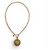 VINTAGE COLLIER CHANEL CHAINE MEDAILLON SOLEIL LOGO CC COCO MARK METAL NECKLACE Doré - vue 2
