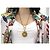 VINTAGE COLLIER CHANEL CHAINE MEDAILLON SOLEIL LOGO CC COCO MARK METAL NECKLACE Doré - vue 9