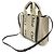 Chloé Bolsa 2 em 1 em lona e couro Chloe Woody Marrom Bege - vista 2