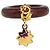 Ring Anello per sciarpa Hermès Etoile Voyage in legno Marrone - vista 2