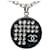 Collana in strass Chanel Coco Mark Nero Argento - vista 2