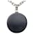 Collana in strass Chanel Coco Mark Nero Argento - vista 3