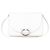 Borsa a spalla in pelle con anello in metallo Prada anni 2000 Bianco