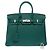 Hermès Borsa HERMES Birkin 25 in Pelle Verde - 103291 - vista 3