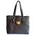 Borsa a mano Louis Vuitton Damier Hampstead PM Pelle Marrone Scuro