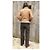 Dolce & Gabbana Lederbikerjacke hellbraun - Ansicht 2