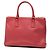 Borsa Prada Galleria Double Zip in Saffiano Lux rosa medio - vista 2