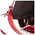 Fendi Rote Leder Peekaboo Clutch Crossbody - Ansicht 7