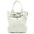 Borsa tote convertibile Hillgate in pelle trapuntata bianca di Burberry Bianco