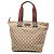 Gucci Braune GG Canvas Tote Beige
