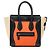 Luggage Céline Celine Arancione Micro Tricolor Borsa da Viaggio in Pelle