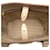 Borsa a secchiello in Saffiano marrone Prada Beige  - vista 4