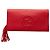 Clutch Disco Soho in pelle rossa Gucci Rosso