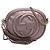 Gucci Mini in Pelle Metallica Rosa a Granulato Soho con Catena a Spalla