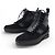 STIVALI ALLA CAVIGLIA LOUIS VUITTON HARLEM MONOGRAM ECLIPSE 6.5 41.5 FR Nero