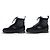 STIVALI ALLA CAVIGLIA LOUIS VUITTON HARLEM MONOGRAM ECLIPSE 6.5 41.5 FR Nero - vista 2