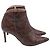 Giuseppe Zanotti Maskenada Brunette Snakeskin Ankle Boots in Brown Leather