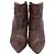 Giuseppe Zanotti Maskenada Brunette Snakeskin Ankle Boots in Brown Leather - view 2