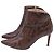 Giuseppe Zanotti Maskenada Brunette Snakeskin Ankle Boots in Brown Leather - view 4