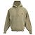 Kleine A Herz Popover Hoodie aus grüner Baumwolle AMI Paris Olivgrün
