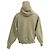 Kleine A Herz Popover Hoodie aus grüner Baumwolle AMI Paris Olivgrün - Ansicht 3