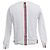 Maglione in cotone bianco con collo rotondo e striscia centrale di Thom Browne Crudo - vista 3