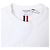 Maglione in cotone bianco con collo rotondo e striscia centrale di Thom Browne Crudo - vista 5