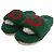 Mule Gucci in Pelle Sintetica Verde scuro