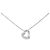 Autre Marque Collana a Cuore in Diamanti e Platino Argento