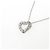 Autre Marque Collana a Cuore in Diamanti e Platino Argento - vista 3