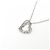 Autre Marque Collana a Cuore in Diamanti e Platino Argento - vista 4