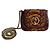 Gucci Blondie Mini Bolsa de Couro Exótico com Aba Bege x Marrom