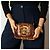 Gucci Blondie Mini Bolsa de Couro Exótico com Aba Bege x Marrom - vista 4