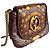 Gucci Blondie Mini Bolsa de Couro Exótico com Aba Bege x Marrom - vista 9